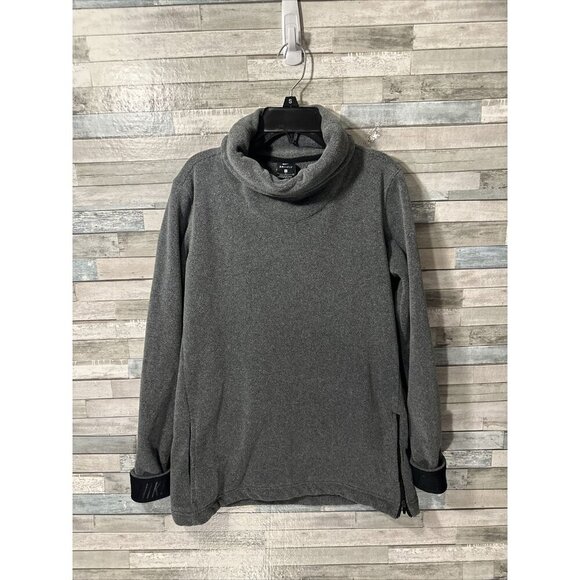 Women’s Nike Dri Fit Fleece Sweater Gray Mock Neck Size Small - Picture 5 of 16
